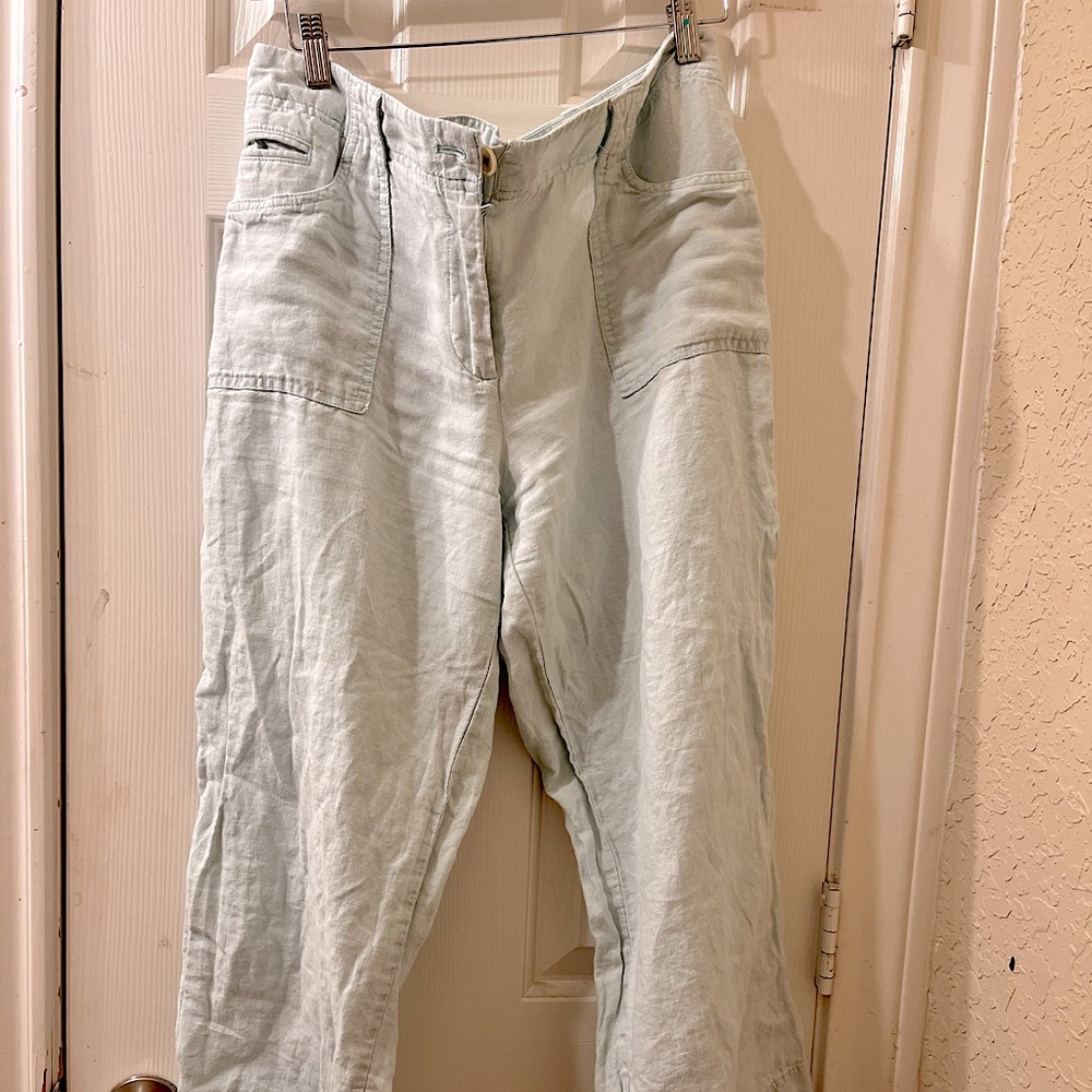 Cute Light Blue Wide Leg Pants
